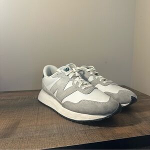New Balance 237
White, Grey, and Green 
Mens Size 10.5